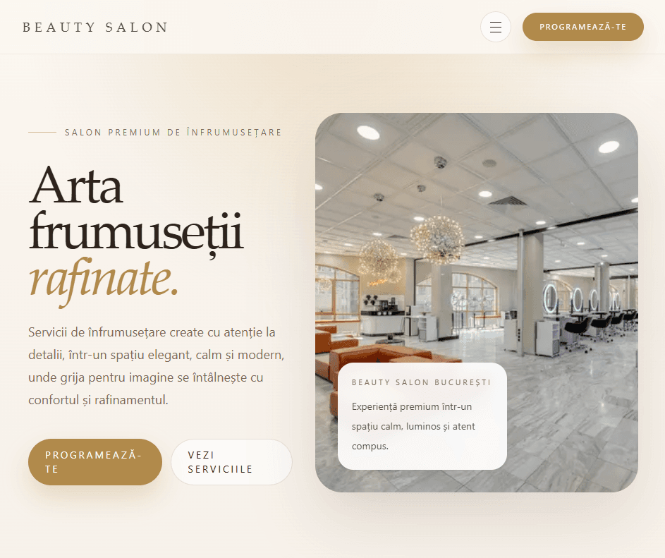 Concept demo beauty salon