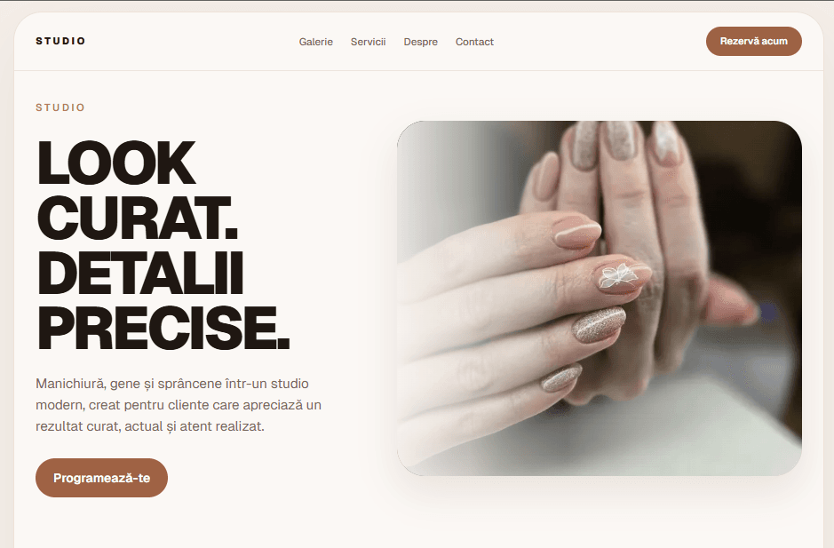 Concept demo nail / lash studio